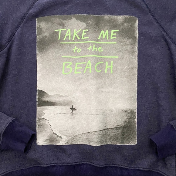 American Eagle Take Me to the Beach sweatshirt - Picture 2 of 4